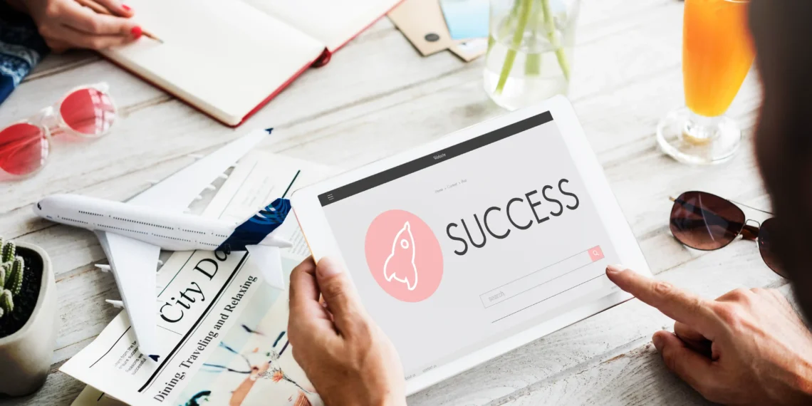 Người đang hoàn thành từng bước nhỏ trong kế hoạch để đạt mục tiêu