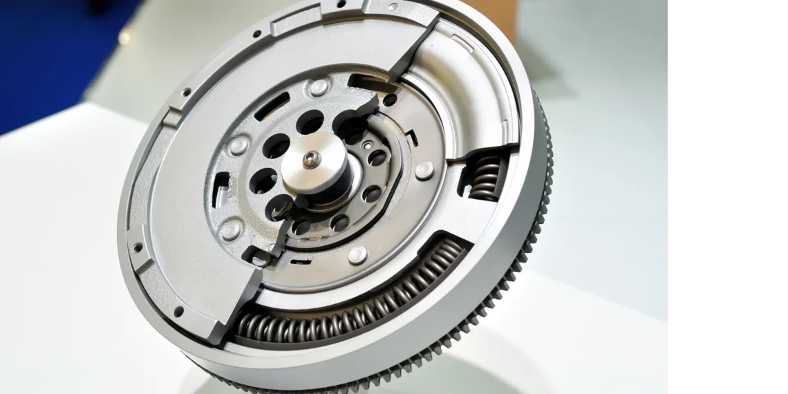 Bánh đà quay thể hiện hiệu ứng quán tính trong công việc