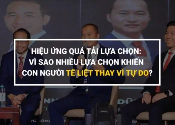 Minh họa hiệu ứng quá tải lựa chọn và tư duy rút gọn giúp quyết định dễ dàng hơn