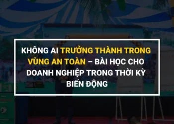 Doanh nhân bước qua ranh giới vùng an toàn để hướng tới tăng trưởng