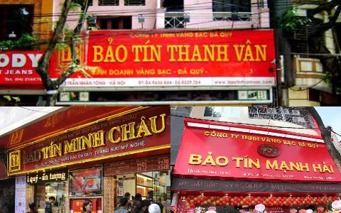 Cửa hàng vàng Bảo Tín Minh Châu tại Hà Nội