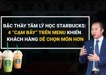 Menu Starbucks và ly cà phê Starbucks