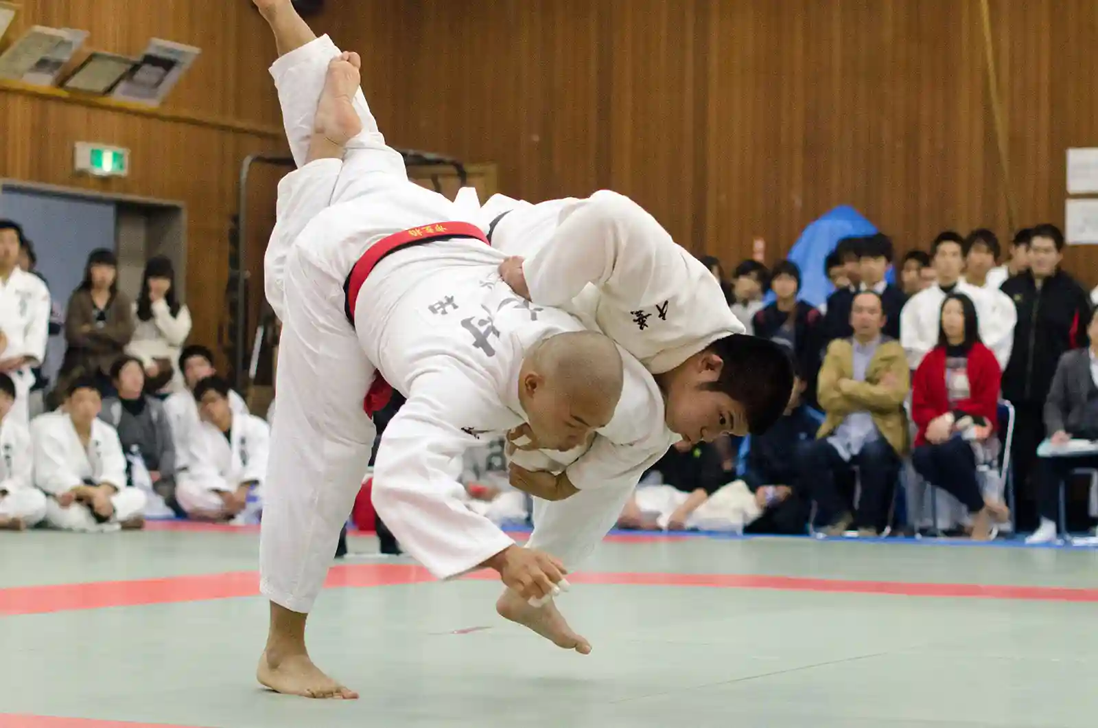 Võ sĩ Judo sử dụng kỹ thuật để tận dụng lực đối thủ