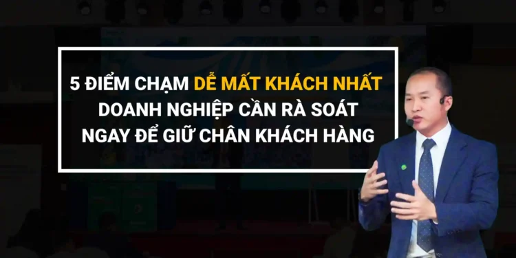 Minh họa hành trình khách hàng với các điểm chạm quan trọng trong kinh doanh
